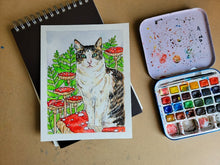 Load image into Gallery viewer, Pet Portrait Watercolor/Gouache Painting
