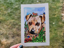 Load image into Gallery viewer, Pet Portrait Watercolor/Gouache Painting
