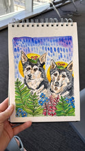 Load image into Gallery viewer, Pet Portrait Watercolor/Gouache Painting
